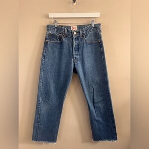 Vintage Levis 501 XX - 32 x 36 Jeans - Cut off - Raw hem